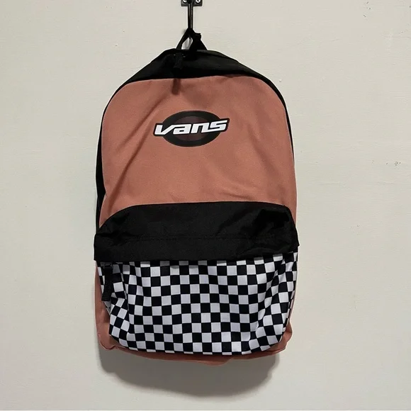 Vans | Bags | Vans Backpack Pink And White And Black 